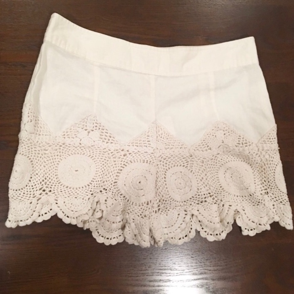 Free people  crochet shorts